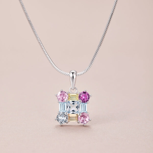[Clover Joyas]Precioso collar multicolor