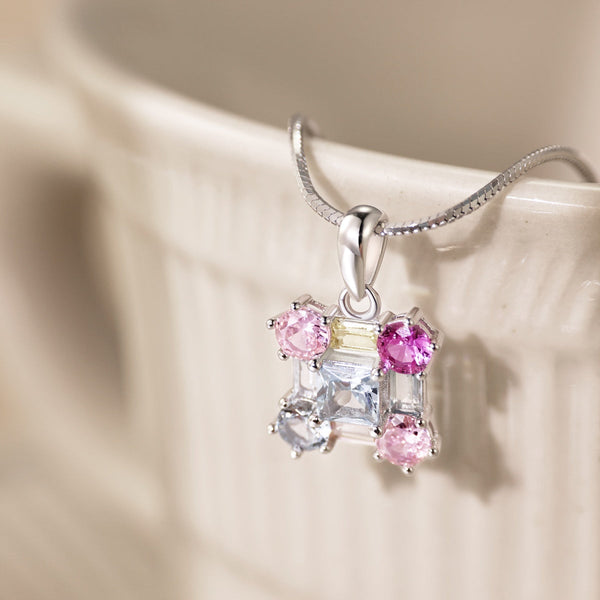 [Clover Joyas]Precioso collar multicolor