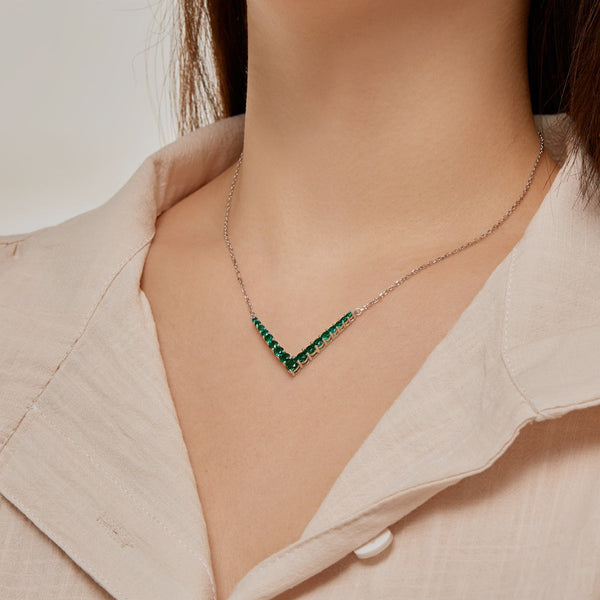 [Clover Jewelrys]Collar con Corte Redondo Adornado