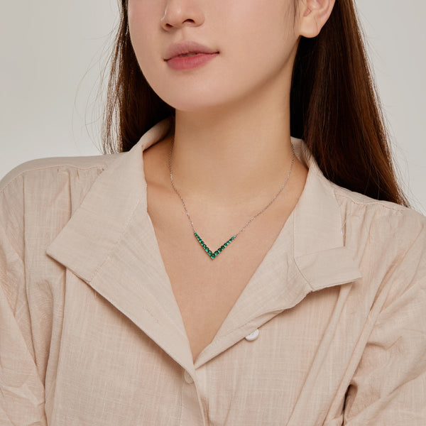 [Clover Jewelrys]Collar con Corte Redondo Adornado