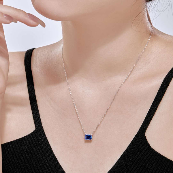 [CloverJewelrys]Lujoso collar cuadrado colorido