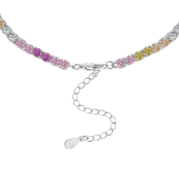 [Clover Jewelrys]Delicado Collar de Tenis Colorido