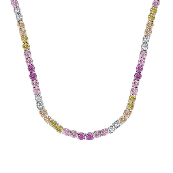 [Clover Jewelrys]Delicado Collar de Tenis Colorido