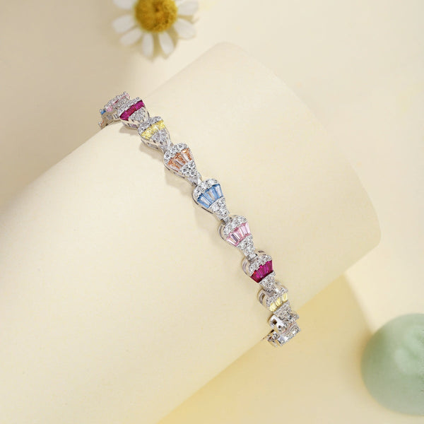 [Clover Jewelrys]Pulsera diaria con forma de gota de agua radiante