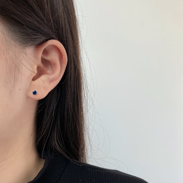 [Clover Jewelrys]Pendientes redondos brillantes y coloridos