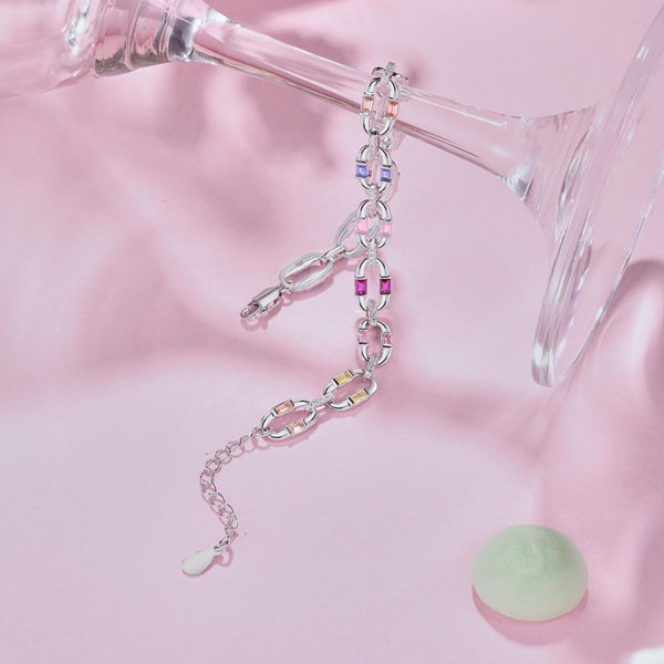 [Clover Jewelrys]Pulsera diaria deslumbrante y colorida