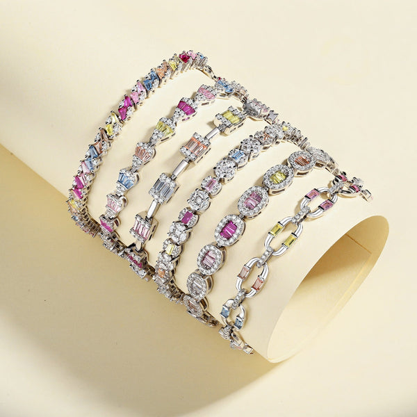 [Clover Jewelrys]Pulsera diaria deslumbrante y colorida