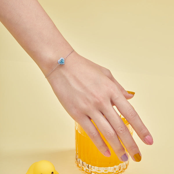 [Clover Jewelrys]Pulsera Chispeante de Corazón Romántico para Enamorados
