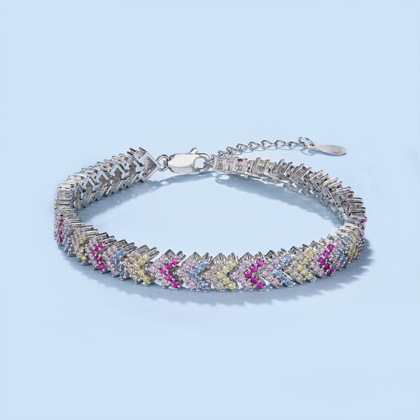 [CloverJewelrys]Ornate Sparkling Round Cut Party Bracelet