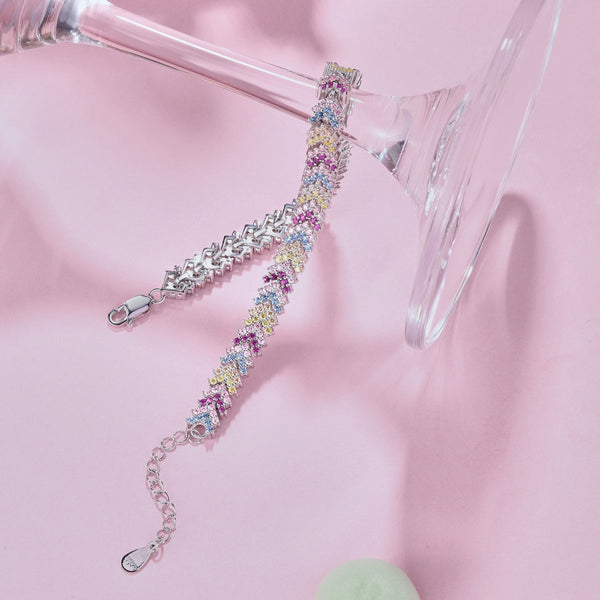 [CloverJewelrys]Ornate Sparkling Round Cut Party Bracelet