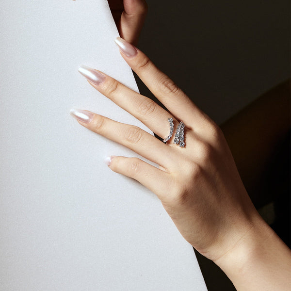 [Clover Jewelrys]Anillo diario único con forma de serpiente vívida