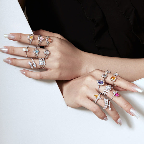 [Clover Jewelrys]Anillo diario único con forma de serpiente vívida
