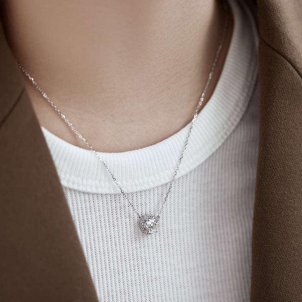 [Clover Jewelrys]Collar lujoso de corte redondo