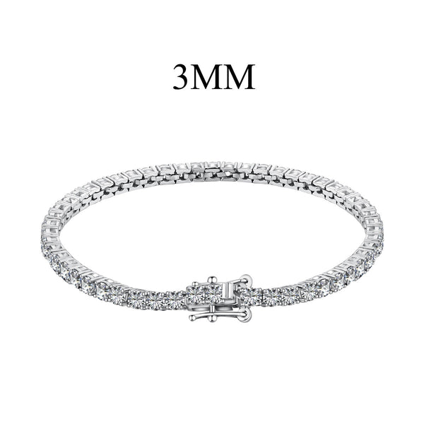 [Clover Jewelrys]Pulsera de Fiesta Redonda de Corte Radiante y Colorido