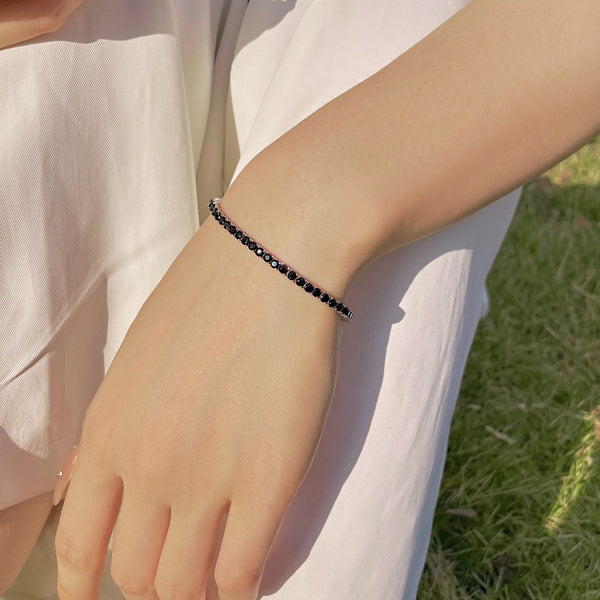 [Clover Jewelrys]Pulsera de Fiesta Redonda de Corte Radiante y Colorido