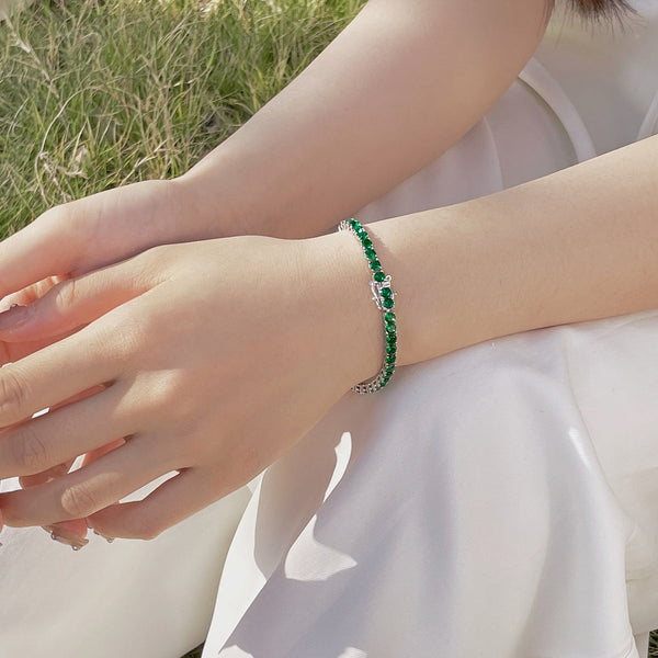 [Clover Jewelrys]Pulsera de Fiesta Redonda de Colores Radiantes