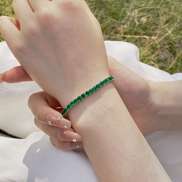[Clover Jewelrys]Pulsera de Fiesta Redonda de Colores Radiantes