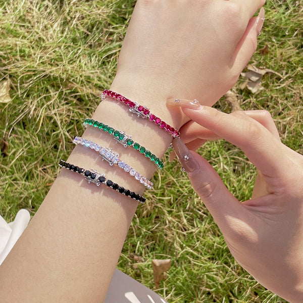[Clover Jewelrys]Pulsera de Fiesta Redonda de Colores Radiantes