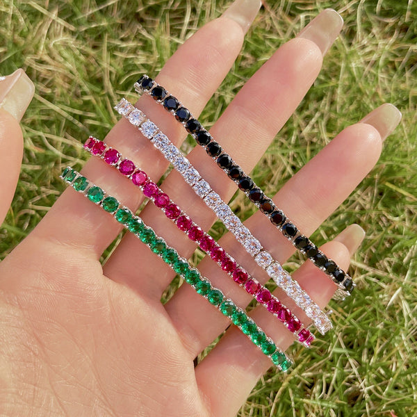 [Clover Jewelrys]Pulsera de Fiesta Redonda de Colores Radiantes