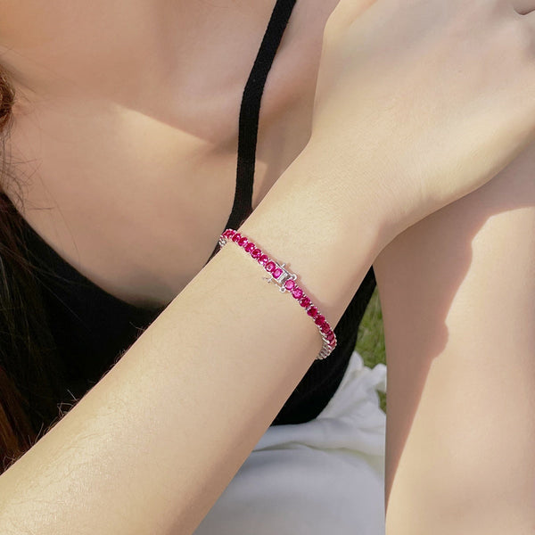 [Clover Jewelrys]Pulsera de Fiesta Redonda de Colores Radiantes