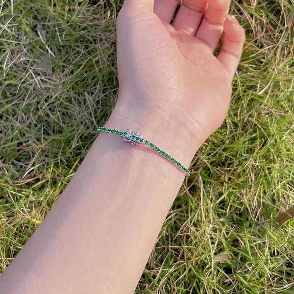 [Clover Jewelrys]Pulsera de Fiesta Redonda Radiante y Colorida