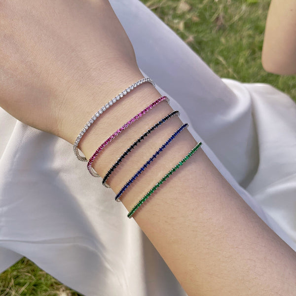 [Clover Jewelrys]Pulsera de Fiesta Redonda Radiante y Colorida