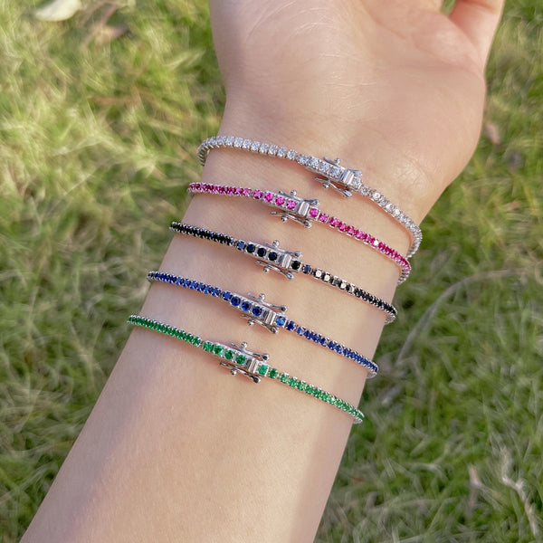 [Clover Jewelrys]Pulsera de Fiesta Redonda Radiante y Colorida