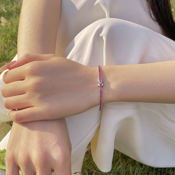 [Clover Jewelrys]Pulsera de Fiesta Redonda Radiante y Colorida