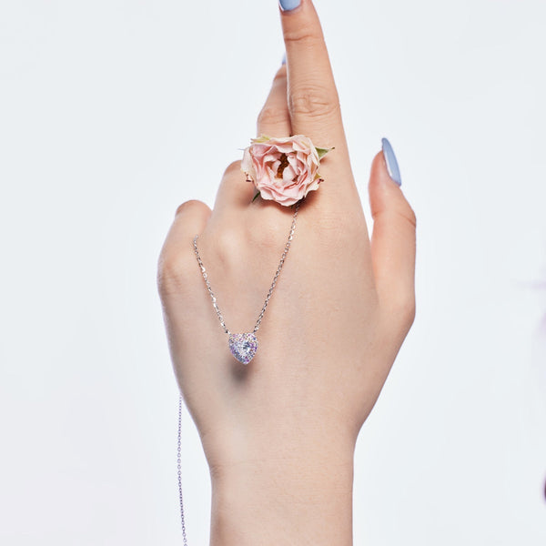 [Clover Jewelrys]Exquisito collar con forma de corazón
