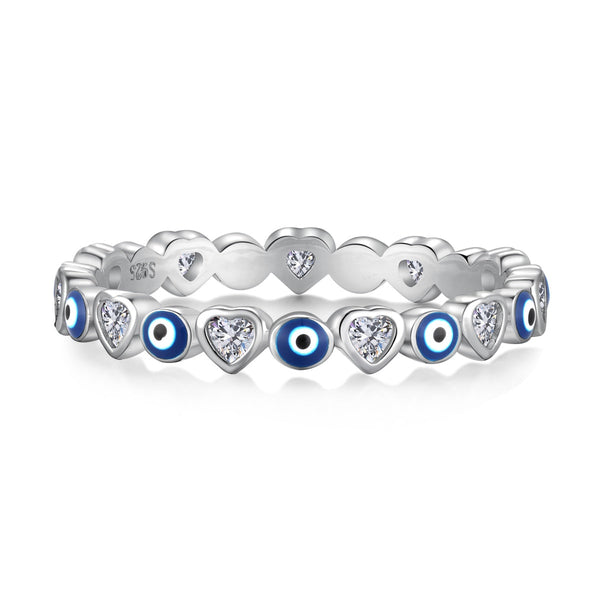 [CloverJewelrys]Anillo Diario Radiante con Forma Redonda y Colorida
