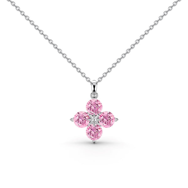 [Clover Jewelrys]Collar de Trébol de Cuatro Hojas y Estrella de Ocho Puntas