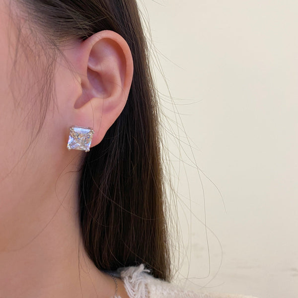 [Clover Jewelrys]Pendientes Delicados Cuadrados