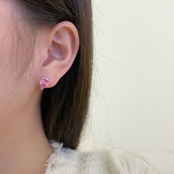 [Clover Jewelrys]Pendientes en forma de gota de agua ornamentados