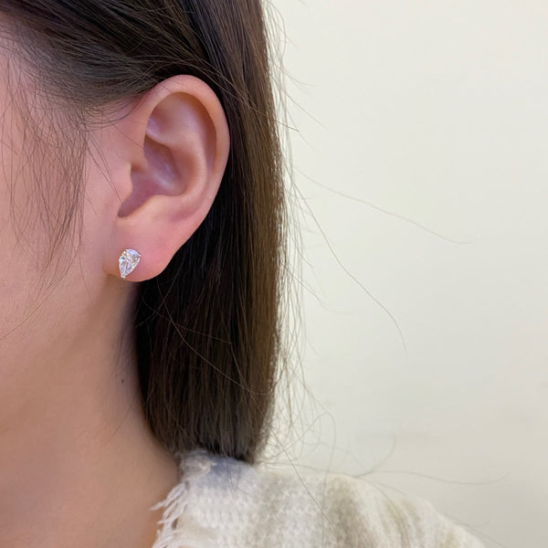 [Clover Jewelrys]Pendientes en forma de gota de agua ornamentados