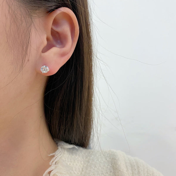 [Clover Jewelrys]Pendientes redondos delicados