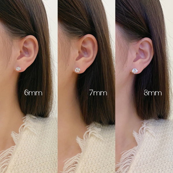 [Clover Jewelrys]Pendientes redondos delicados