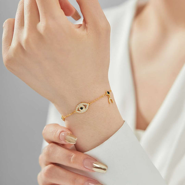 [Clover Jewelrys]Collar Delicado con Forma de Ojo