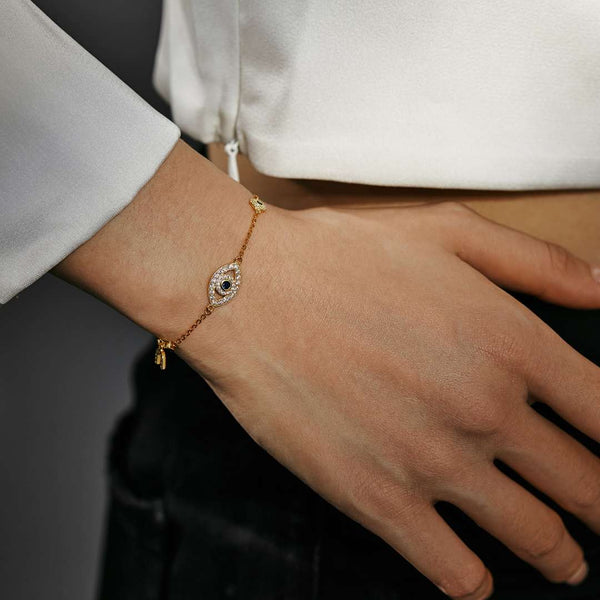 [Clover Jewelrys]Collar Delicado con Forma de Ojo