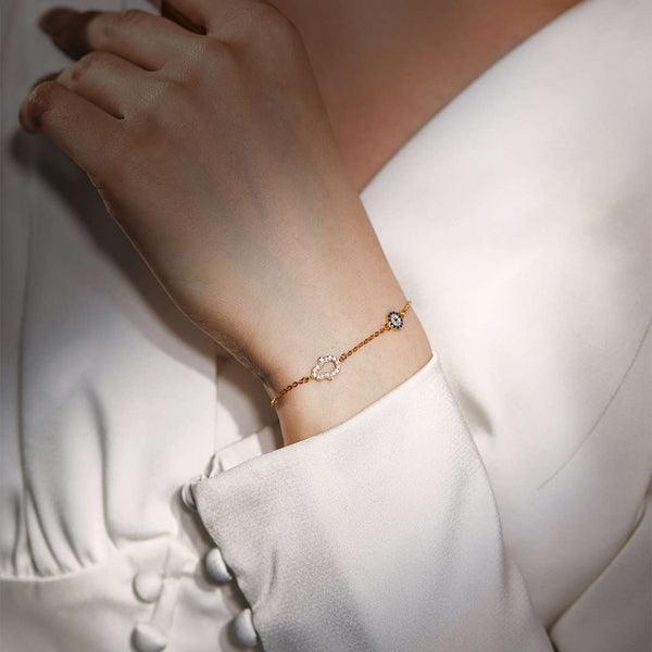 [Clover Jewelrys]Collar con forma de fantasma y forma redonda