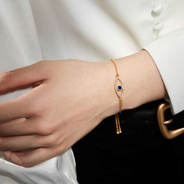 [Clover Jewelrys]Pulsera de Diseño Hueco Ojo del Diablo
