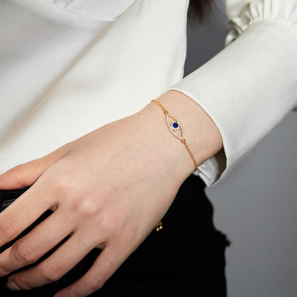 [Clover Jewelrys]Pulsera de Diseño Hueco Ojo del Diablo