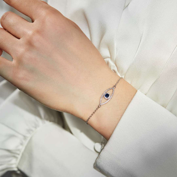 [Clover Jewelrys]Pulsera de Diseño Hueco Ojo del Diablo
