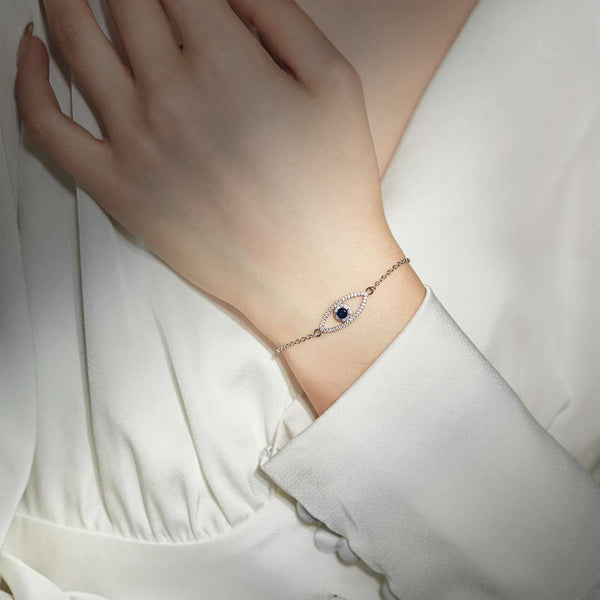 [Clover Jewelrys]Pulsera de Diseño Hueco Ojo del Diablo