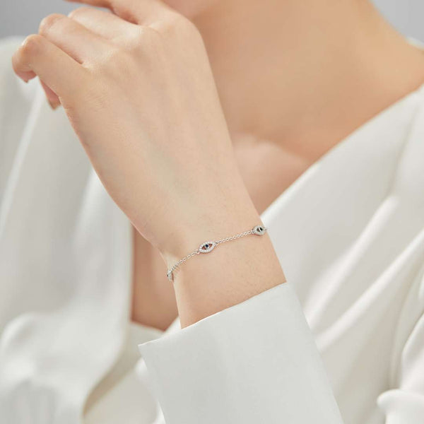 [CloverJewelrys]Evil Eye Shape Pendent Necklace