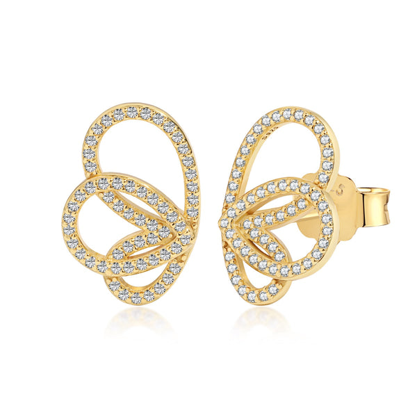 [Clover Jewelrys]Exquisitos aretes con forma de mariposa