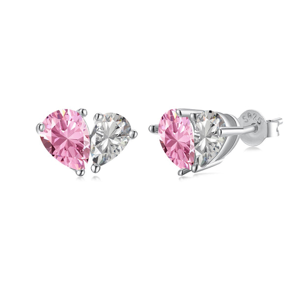 [Clover Jewelrys]Pendientes de amante con corte de corazón elegantes y deslumbrantes
