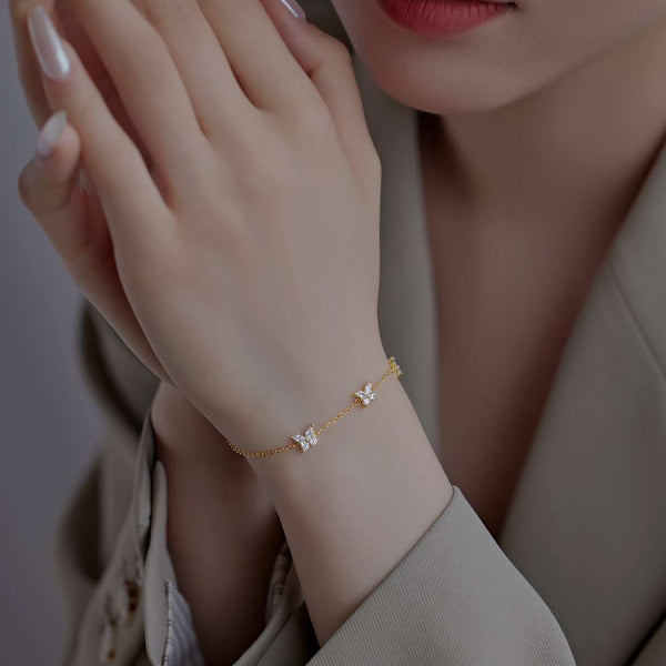 [Clover Jewelrys]Collar radiante con forma de mariposa