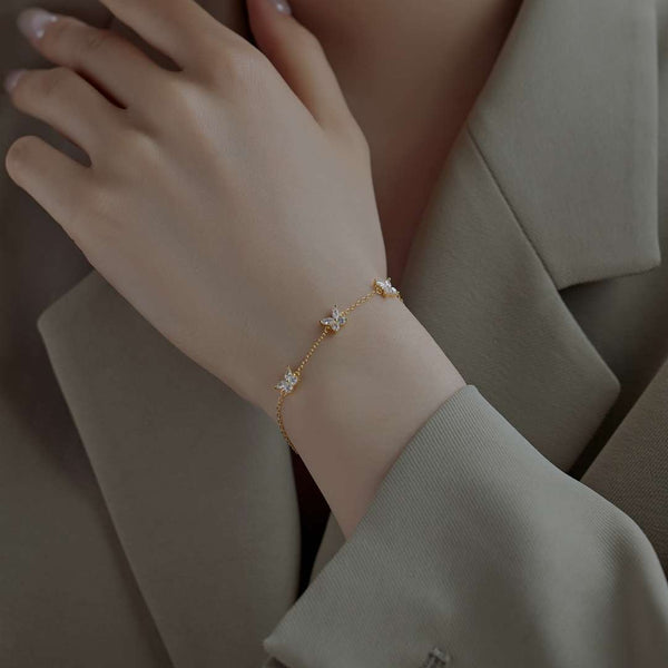 [Clover Jewelrys]Collar radiante con forma de mariposa