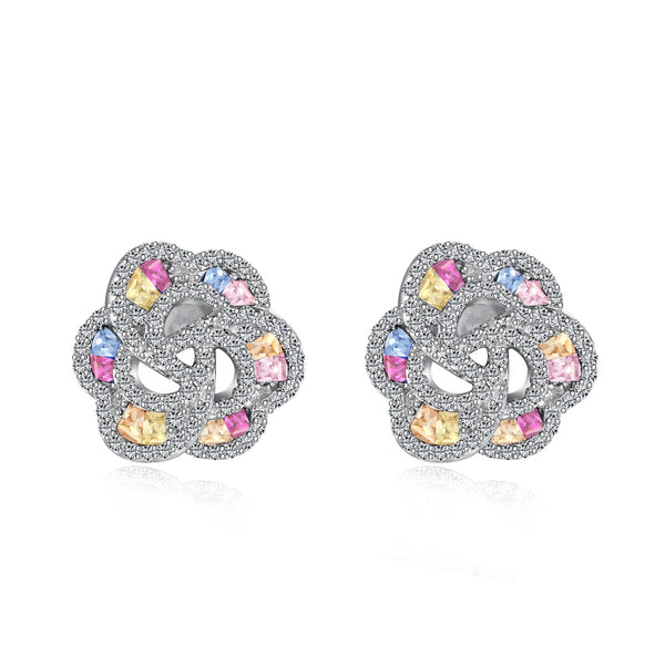 [Clover Jewelrys]Exquisitos Pendientes Diarios con Forma de Flor