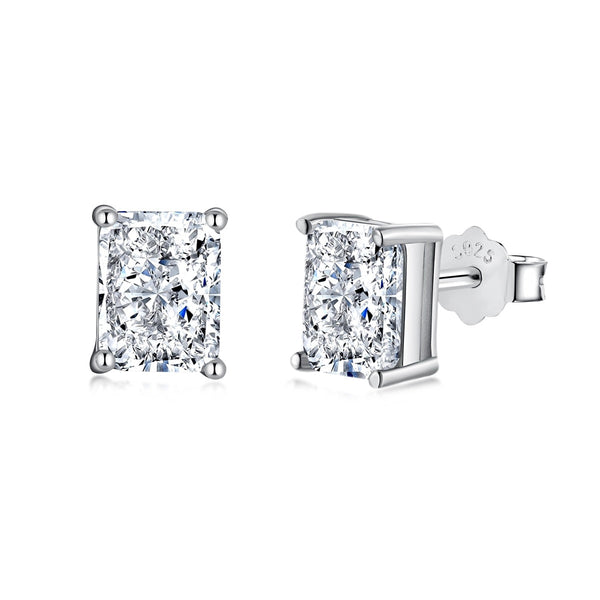 [Clover Jewelrys]Pendientes diarios de corte princesa radiantes y lujosos